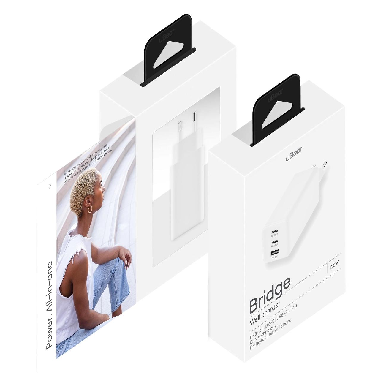 Сетевое зарядное устройство uBear Bridge 100W (WC29WHPD100-ACC)