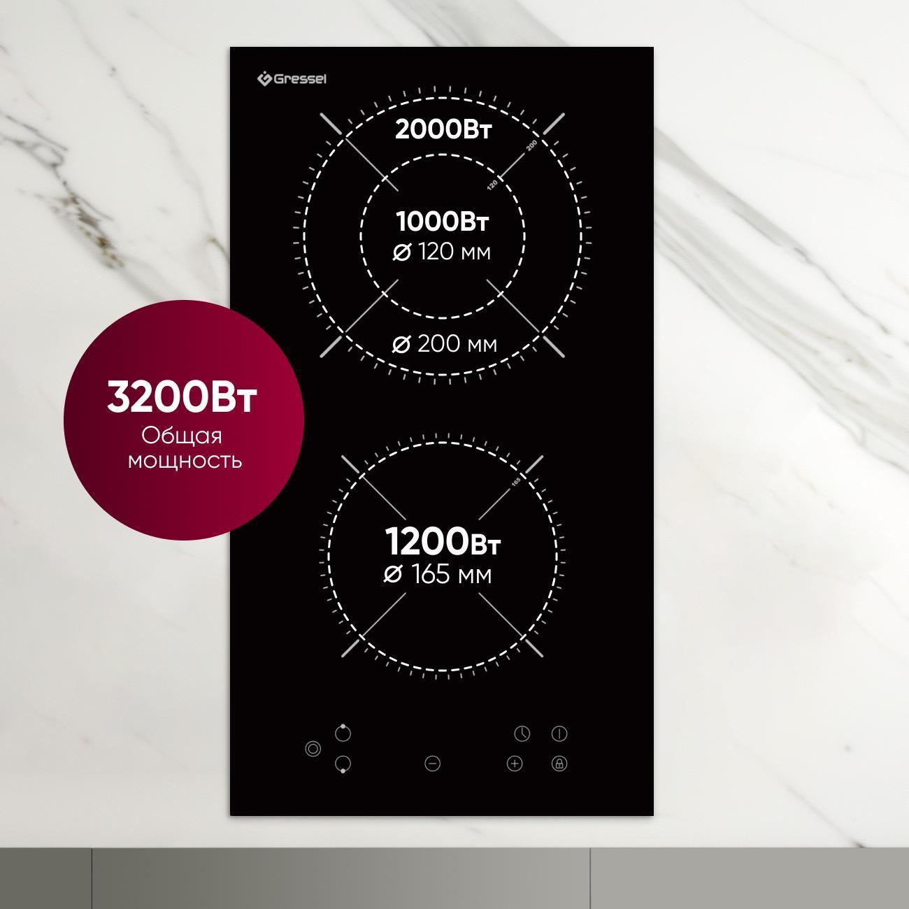 Комплект встраиваемой техники варочная панель - духовка Gressel U43D16S28S00