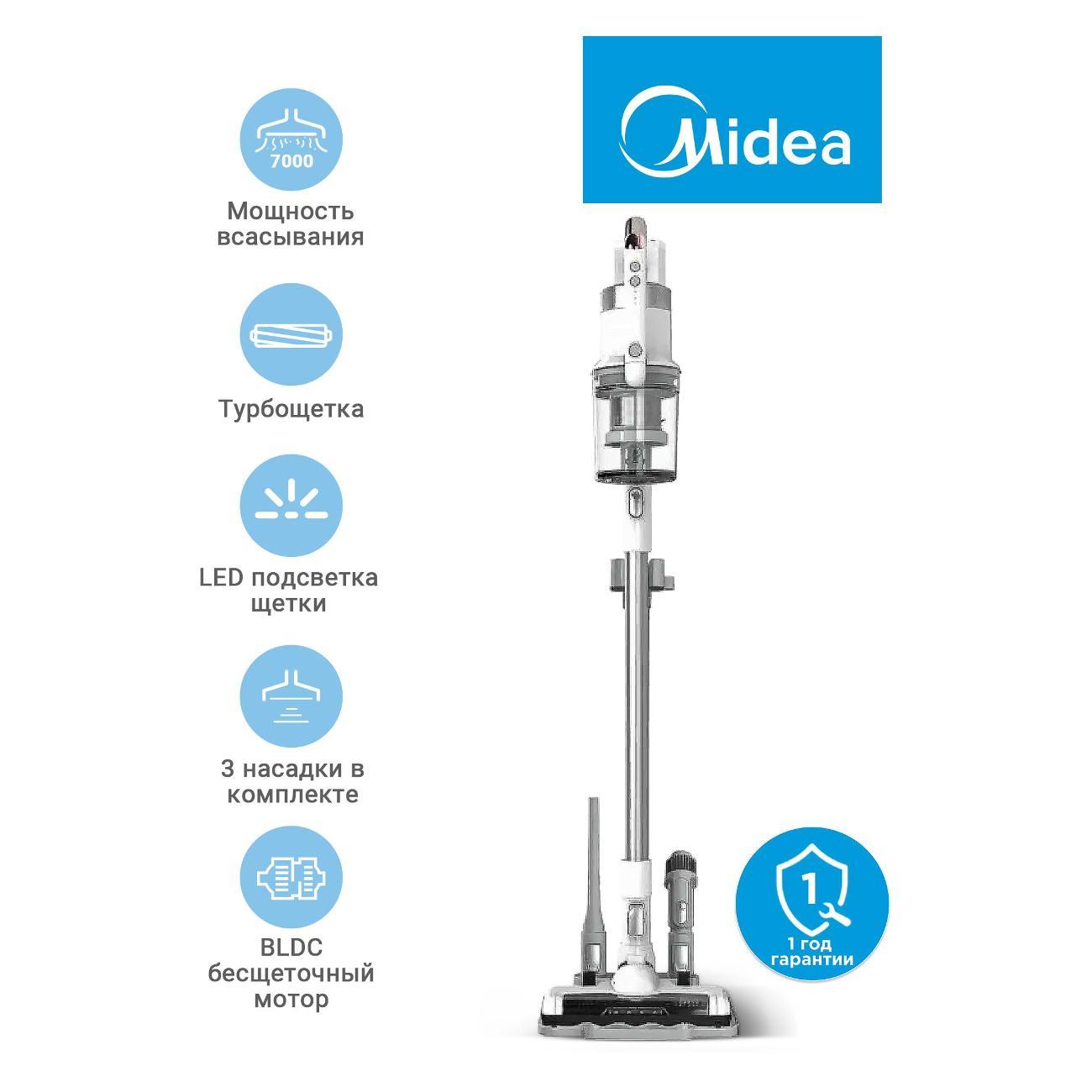 Пылесос ручной (handstick) Midea VSS1800 White