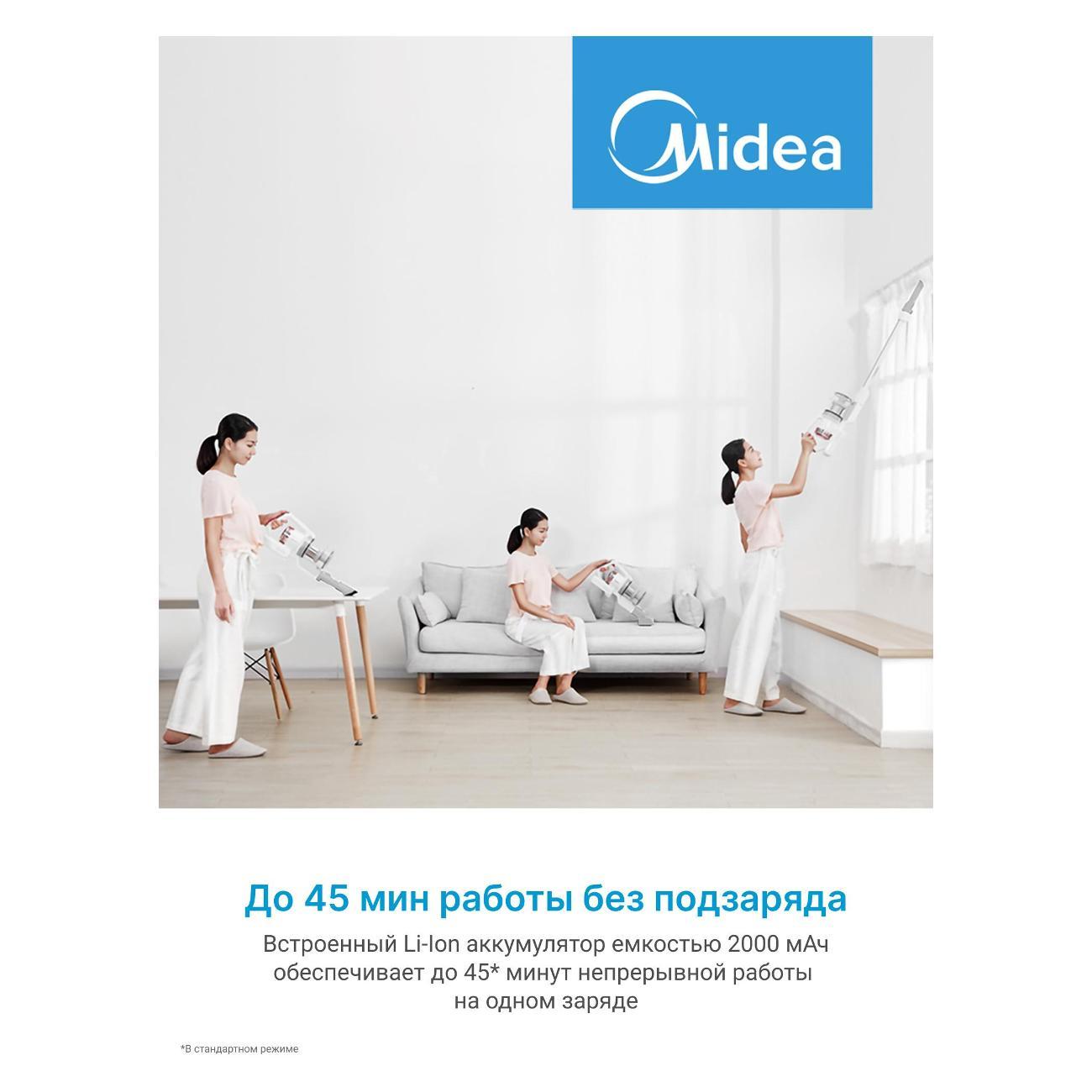 Пылесос ручной (handstick) Midea VSS1800 White