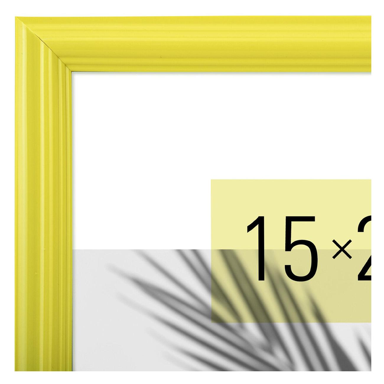 Фоторамка Brauberg 15х21см ПВХ Colorful желтая (391245)