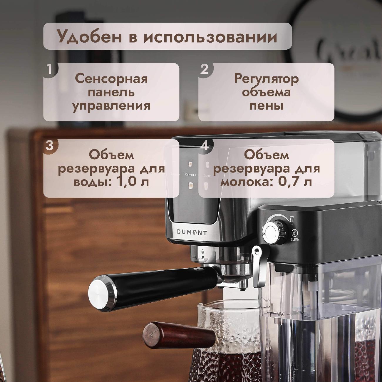 Кофеварка рожкового типа DUMONT DMCM-2100