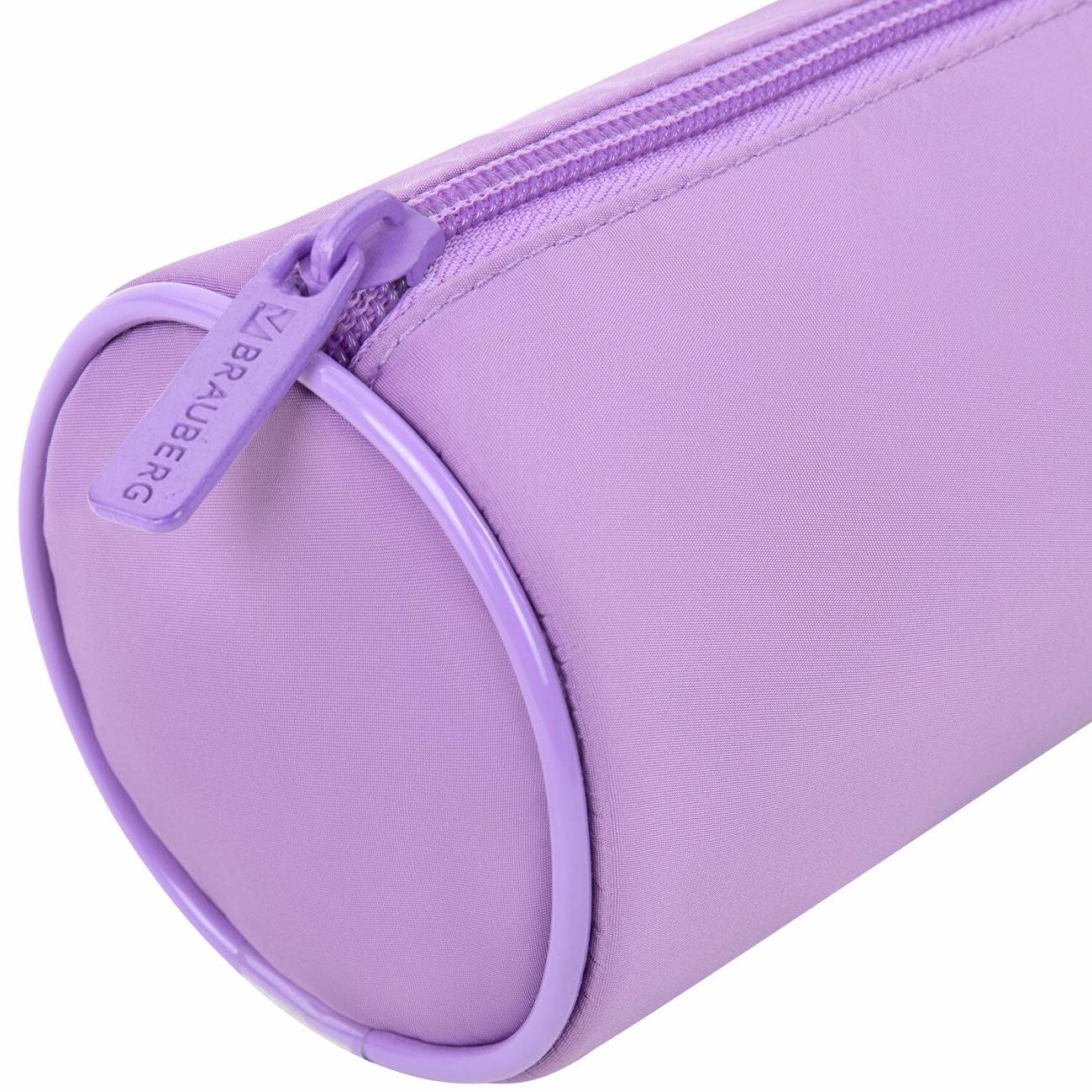 Пенал детский Brauberg Фиолетовый мягкий 22х8см (272301)