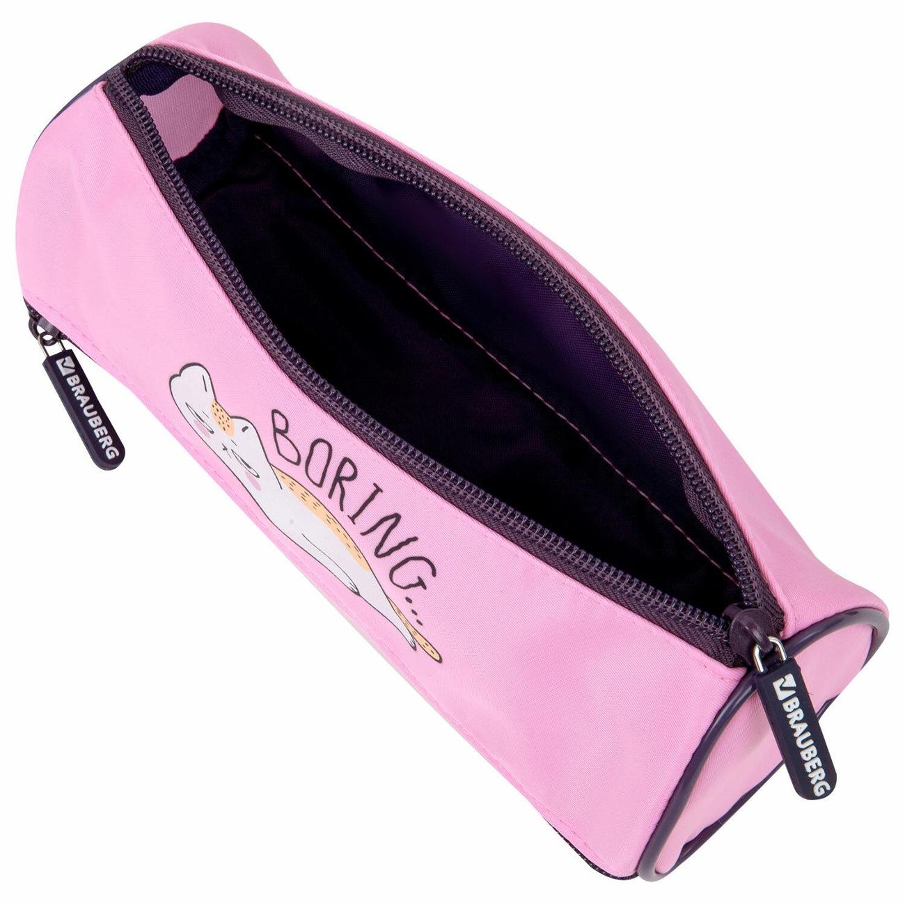 Пенал детский Brauberg Ленивый кот 21х7см (272306)