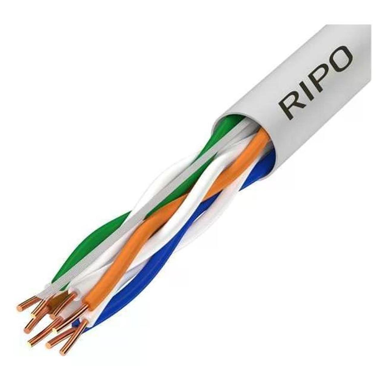 Кабель для компьютера RIPO витая пара LAN FTP4 CAT5E 24AWG CCA 25 м фото