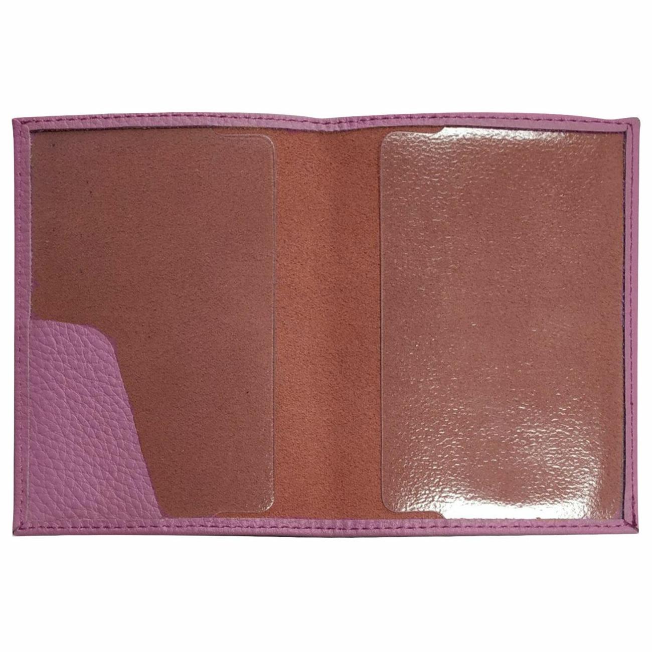 Обложка для документов Brauberg флоттер, кожаный уголок, пудрово-розовая, 238861