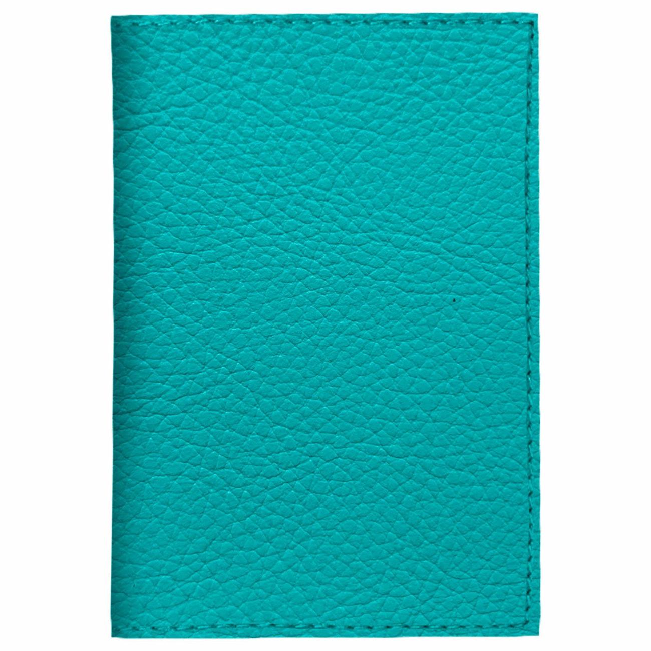 Обложка для документов Brauberg флоттер, кожаный уголок, мятная, 238862