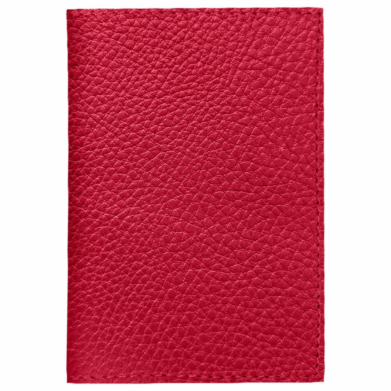 Обложка для документов Brauberg флоттер, кожаный уголок, красная, 238865