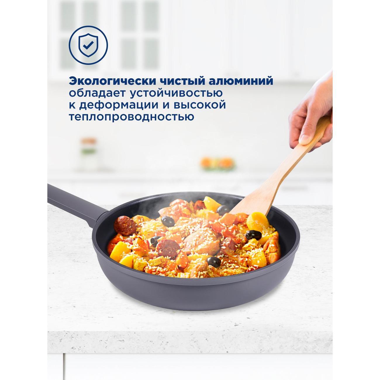 Сковорода из кованого алюминия Maunfeld MF28ASTR1DF