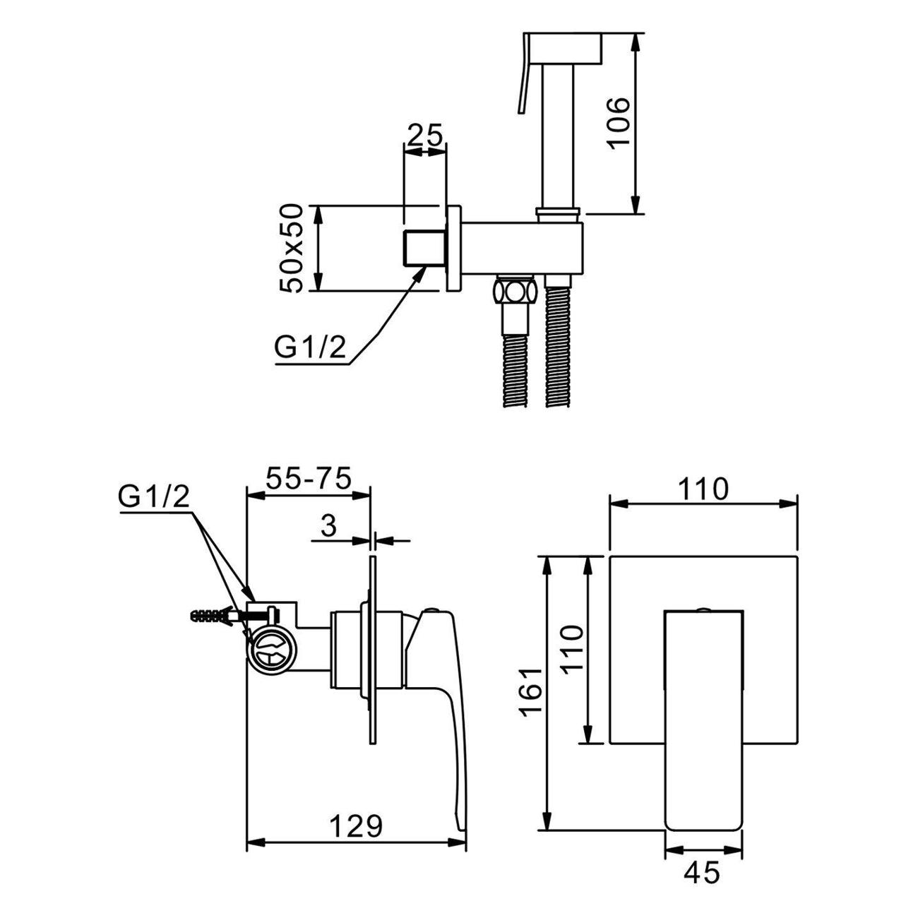 Гигиенический душ Raglo R03.53.06