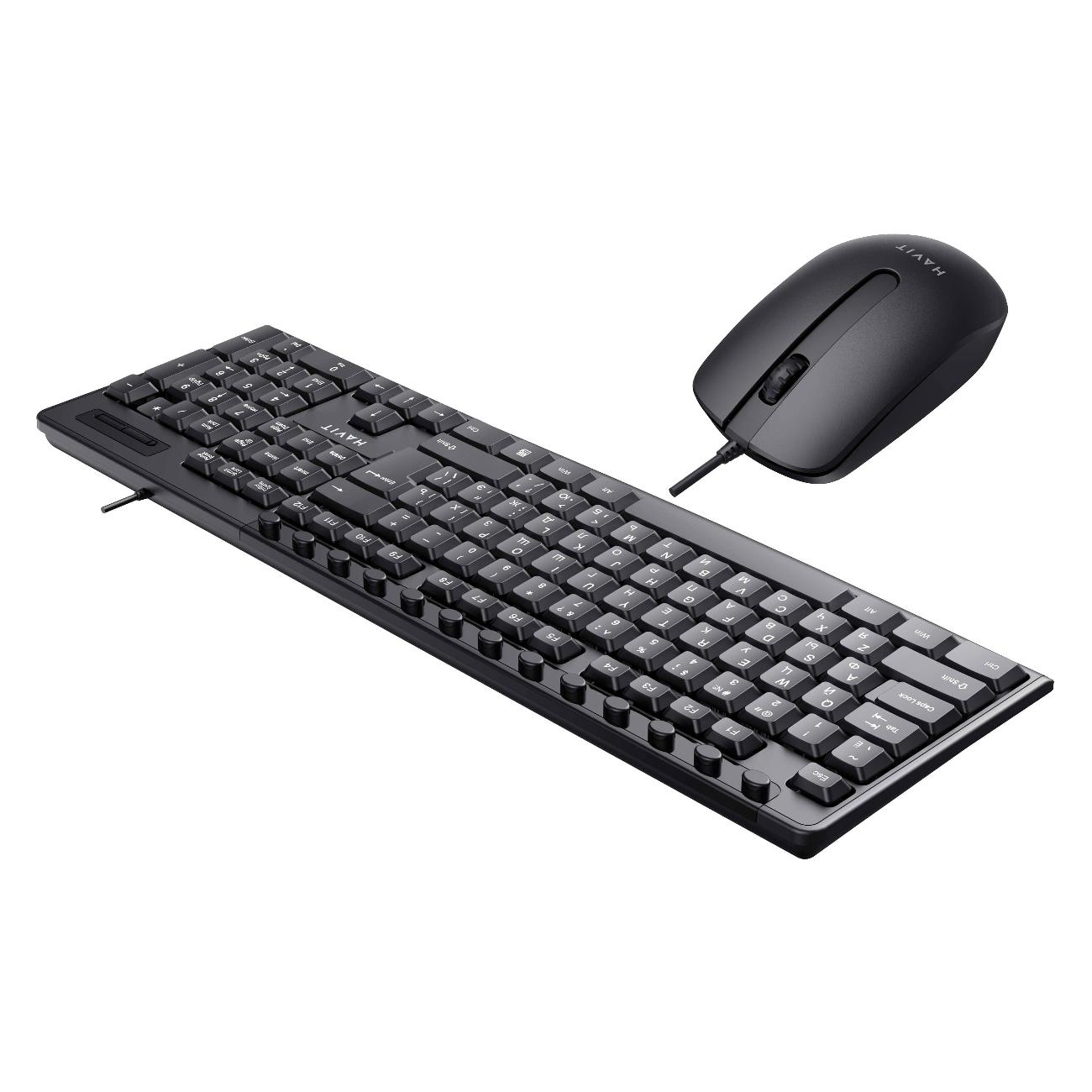 Комплект клавиатура+мышь Havit KB300CM Black