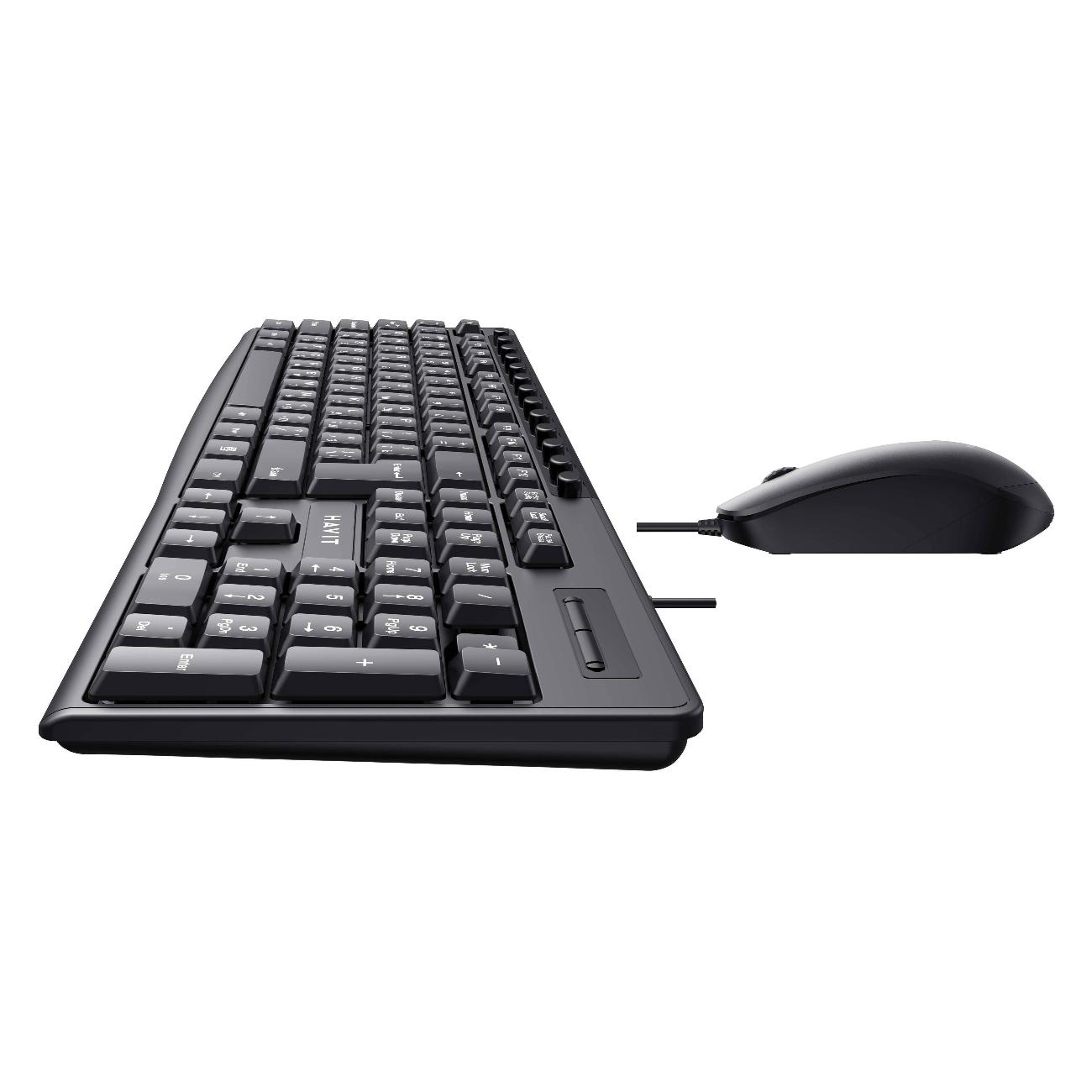 Комплект клавиатура+мышь Havit KB300CM Black