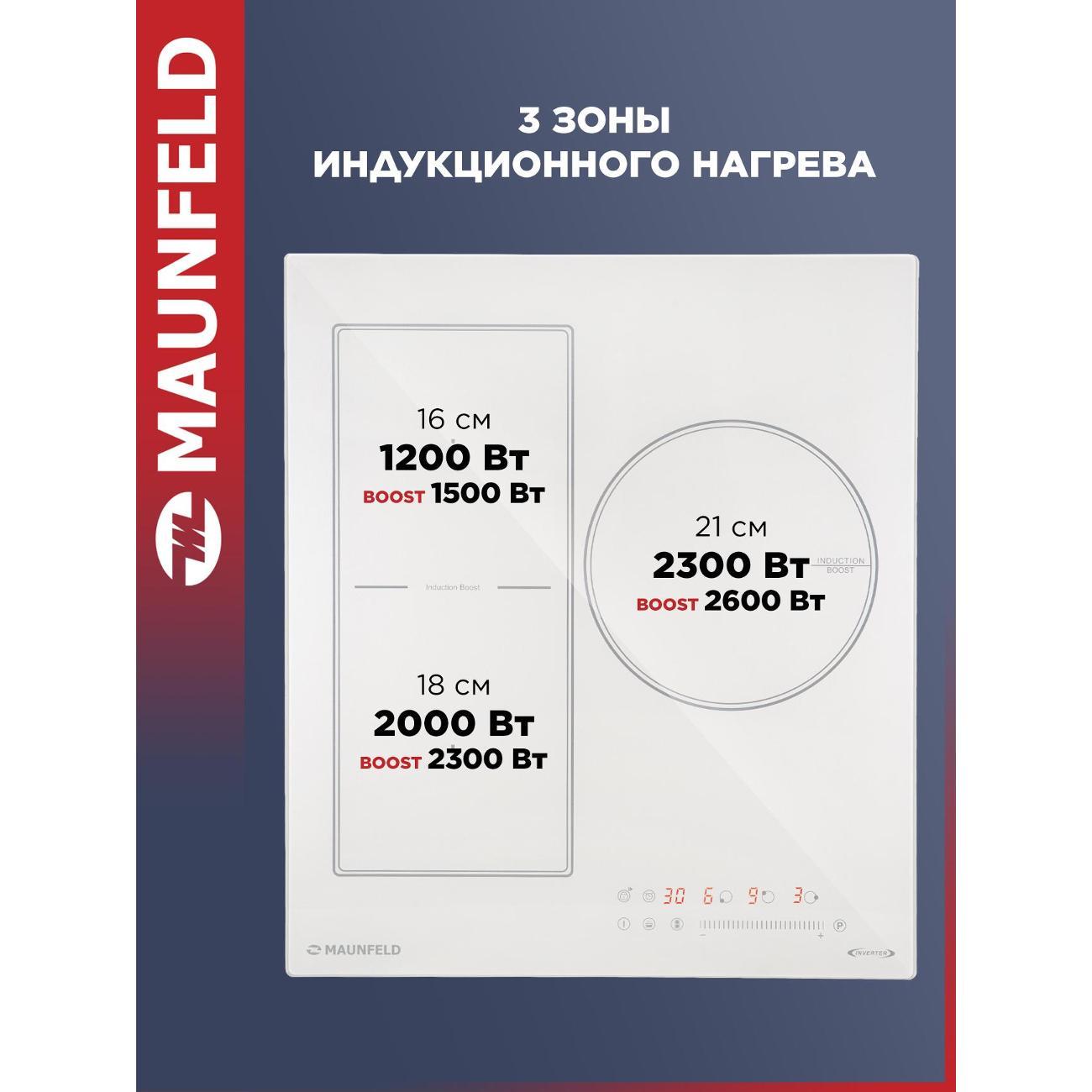 Варочная панель индукционная Maunfeld CVI453SBBG Inverter