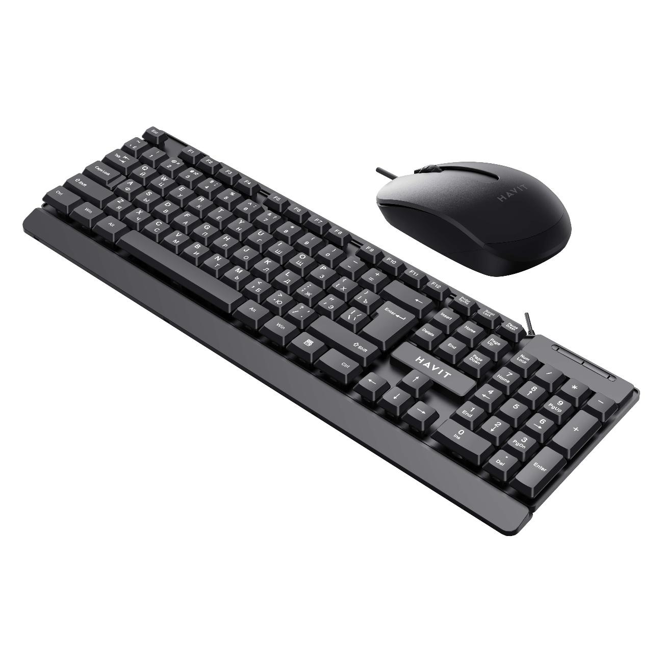 Комплект клавиатура+мышь Havit KB272CM Black