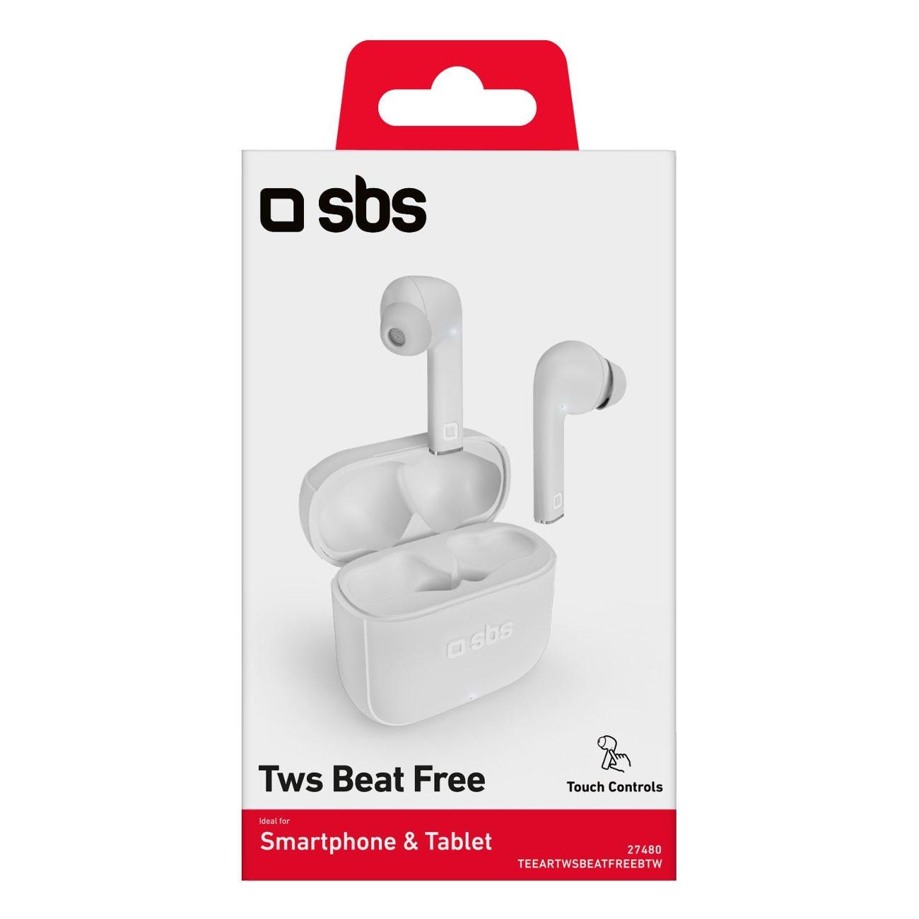 Наушники True Wireless SBS TWS Beat Free белый
