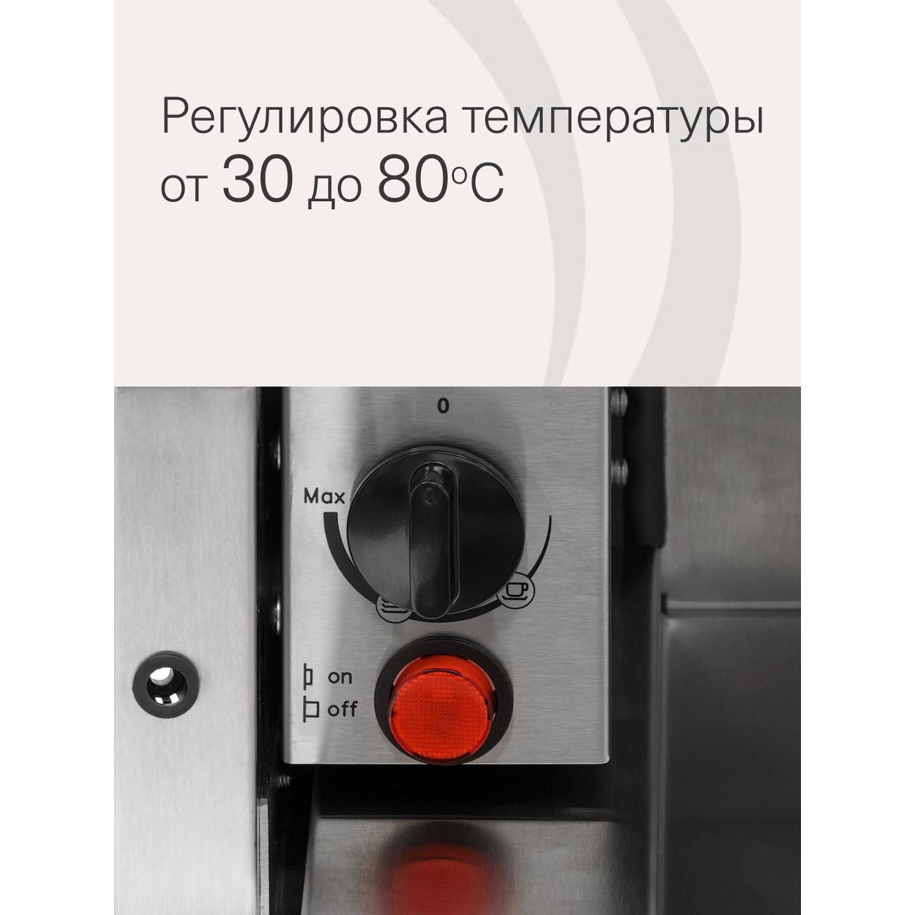 Встраиваемый подогреватель для посуды Krona ONYX 15H BL (KRDR001)