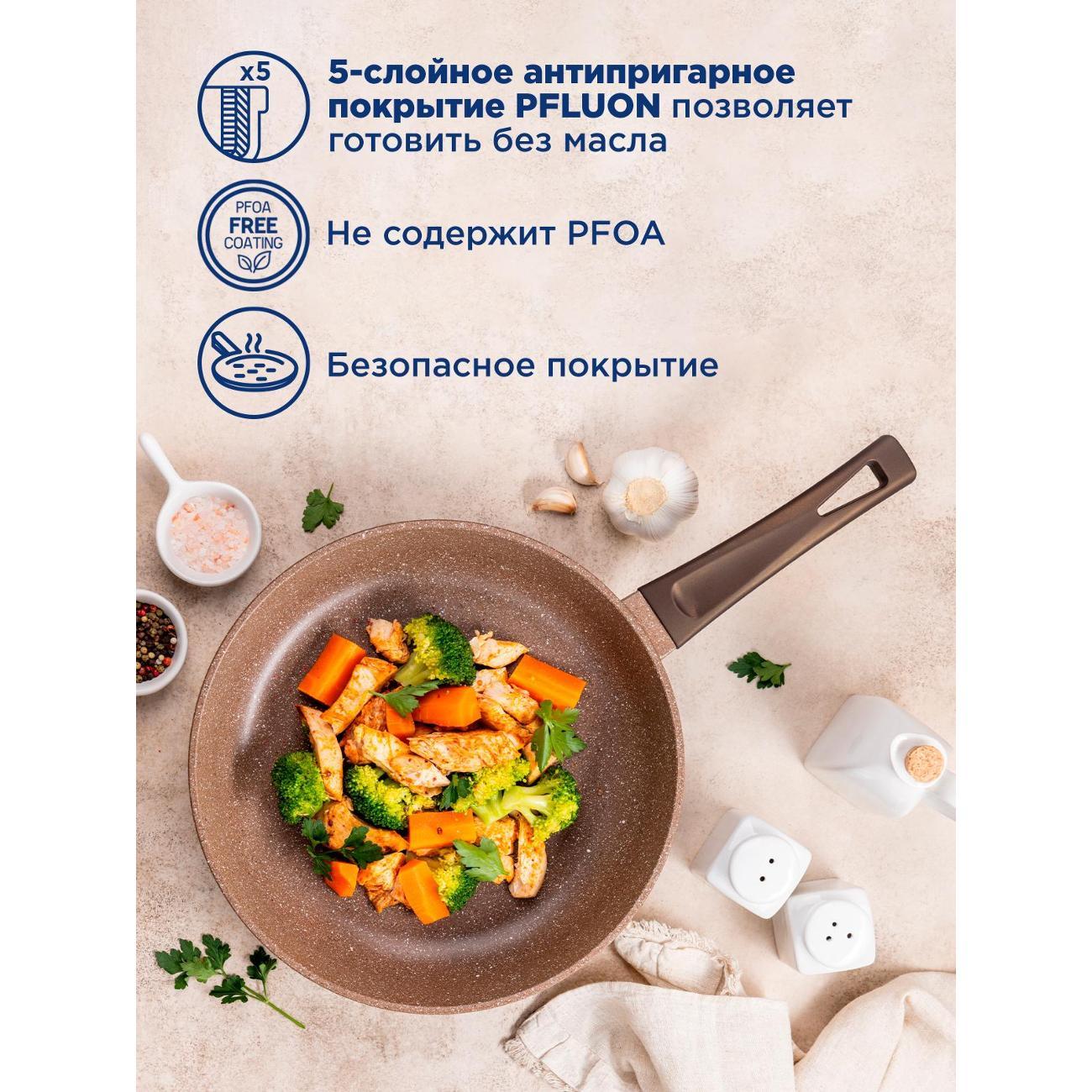 Сковорода из литого алюминия Maunfeld CARMEL MF24CRM01FP