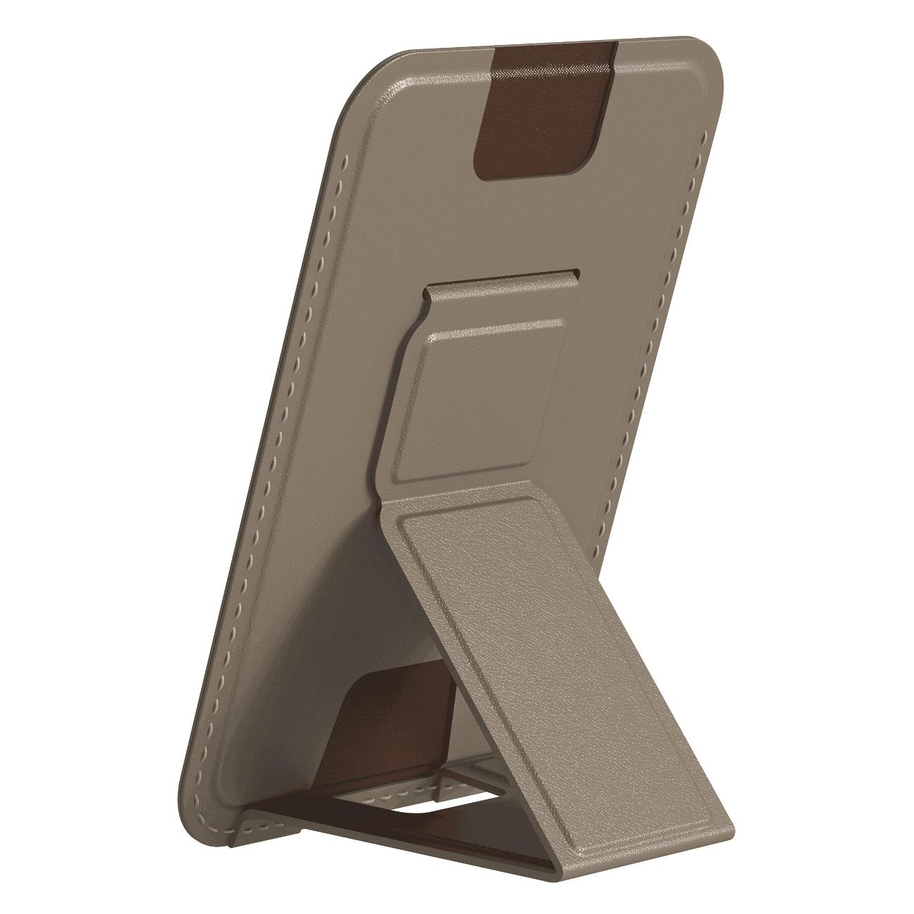 Кардхолдер для смартфона Magssory Duo Magnetic Kickstand Wallet Magsafe латте