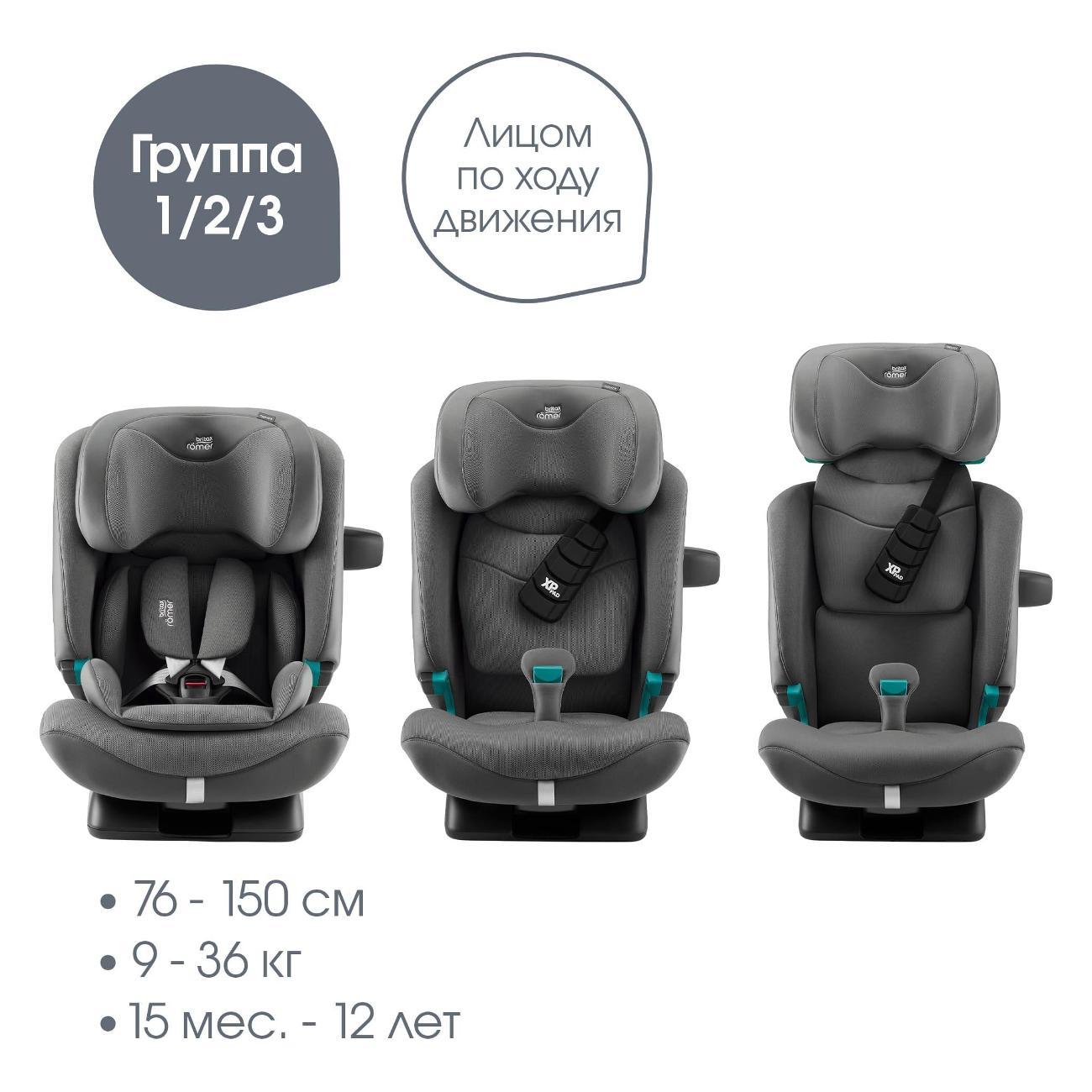 Детское автокресло Britax Roemer ADVANSAFIX PRO Style, минерально-серый