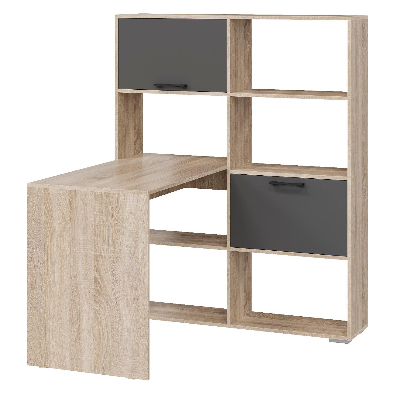 Стол компьютерный Трия "Куба" Дуб Сонома-Графит серый 263762