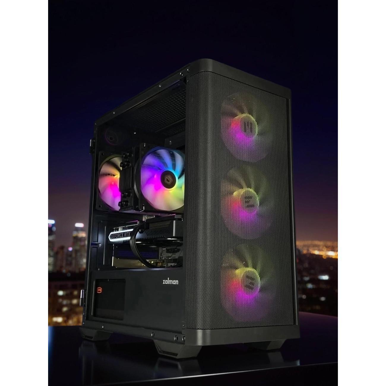 Системный блок игровой KWIK Phoenix Flame kl121-A черный титан