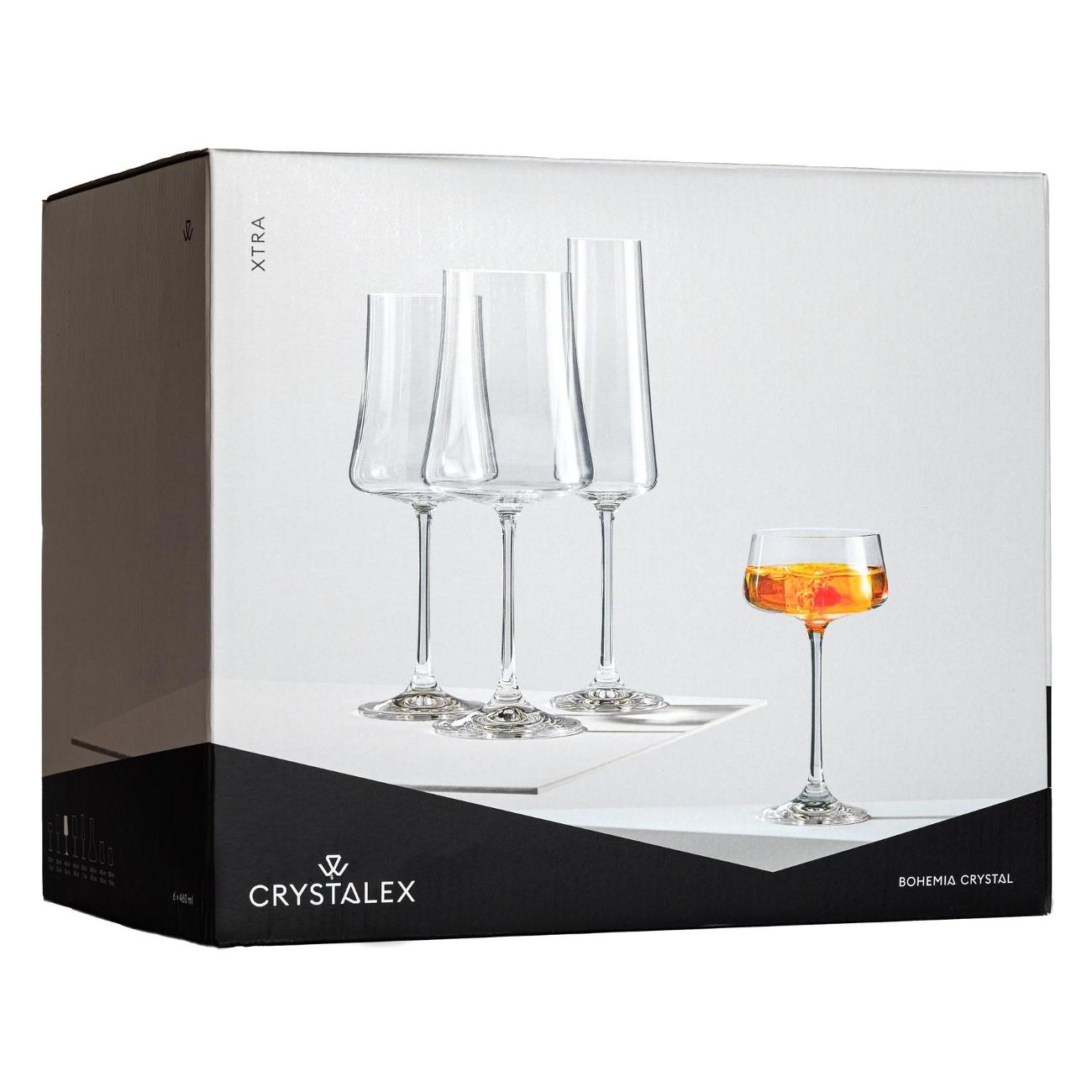 Набор бокалов Crystalex Экстра для вина 560 мл 4 шт.