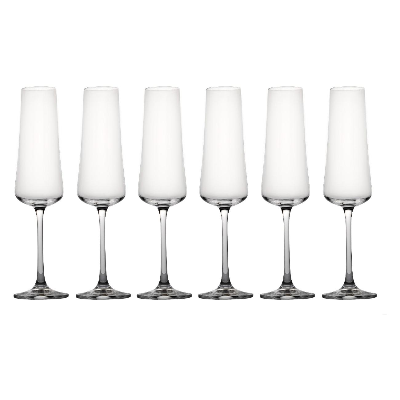 Набор бокалов Crystalex Экстра для шампанского 210 мл 6 шт.