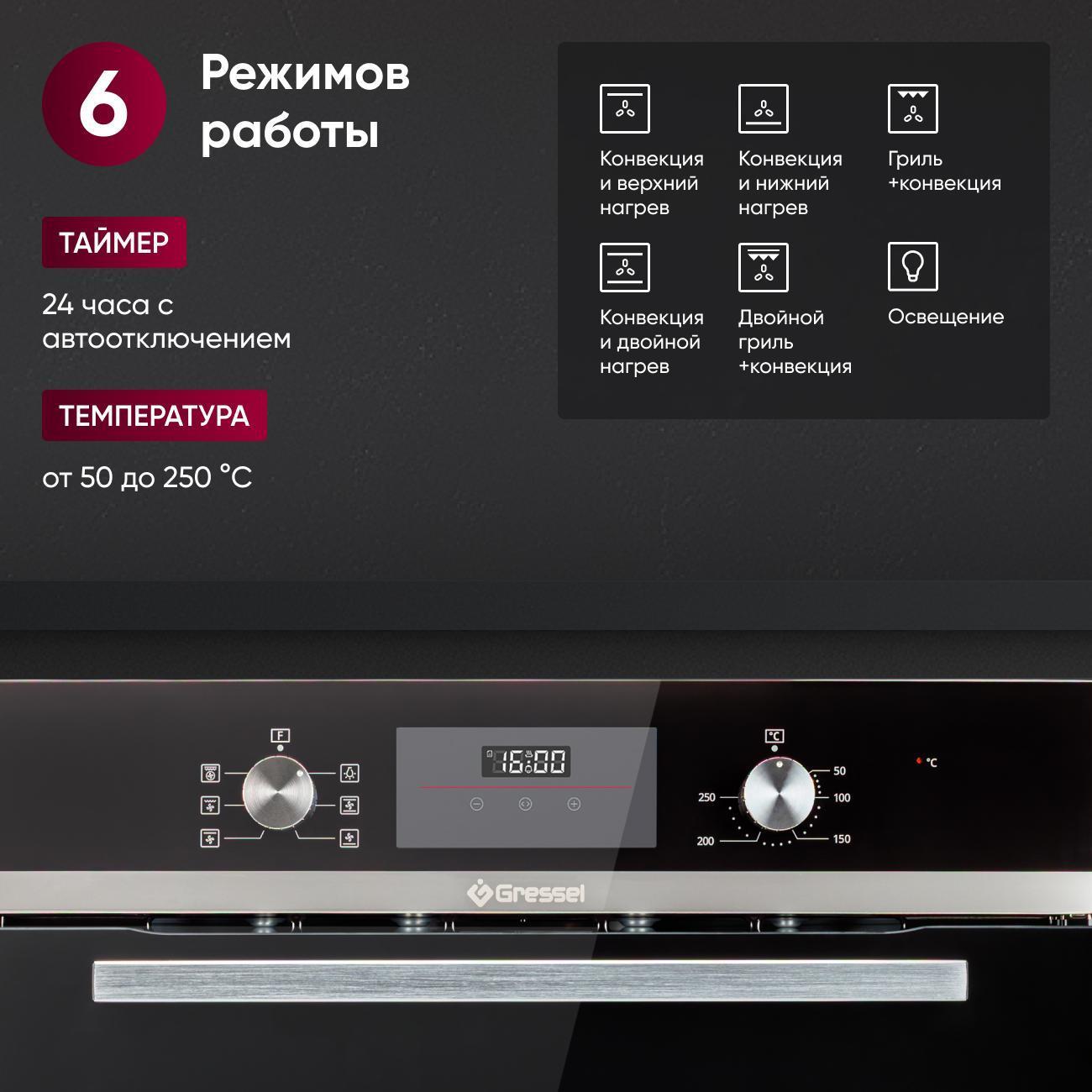 Электрический духовой шкаф Gressel U6ES57000