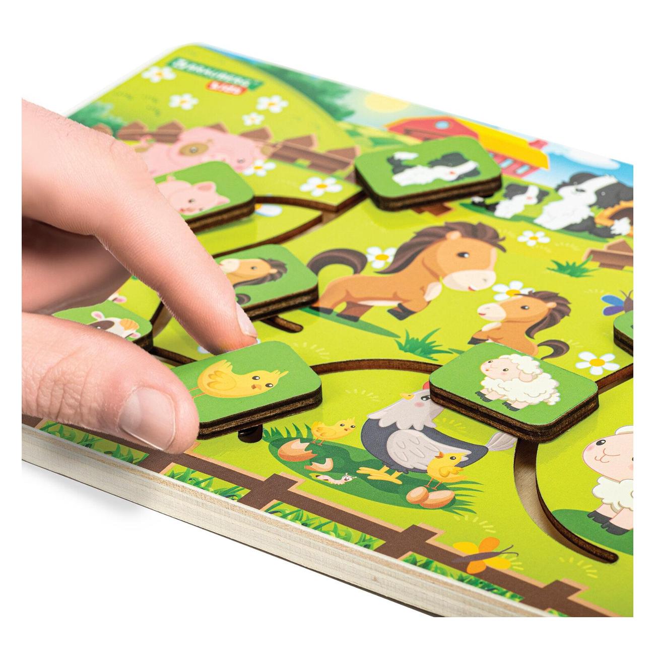 Игра-лабиринт Brauberg "Животные в деревне" 665264
