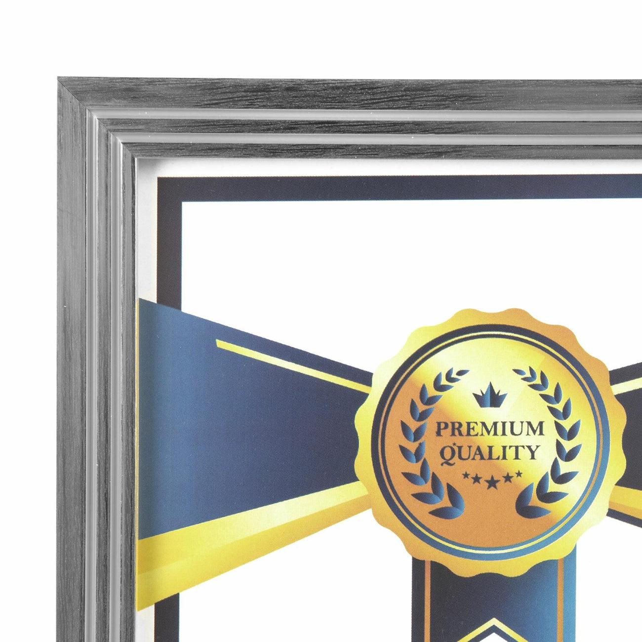 Фоторамка Brauberg 21х30см ПВХ Respect серебро 391271