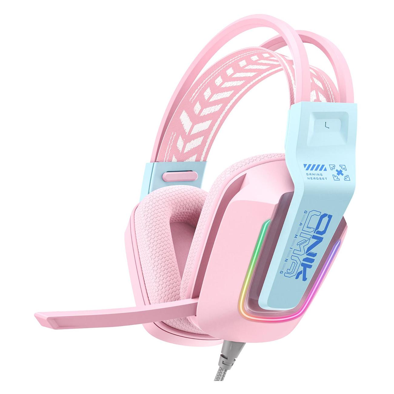 Игровые наушники Onikuma X13 Cyber Pink