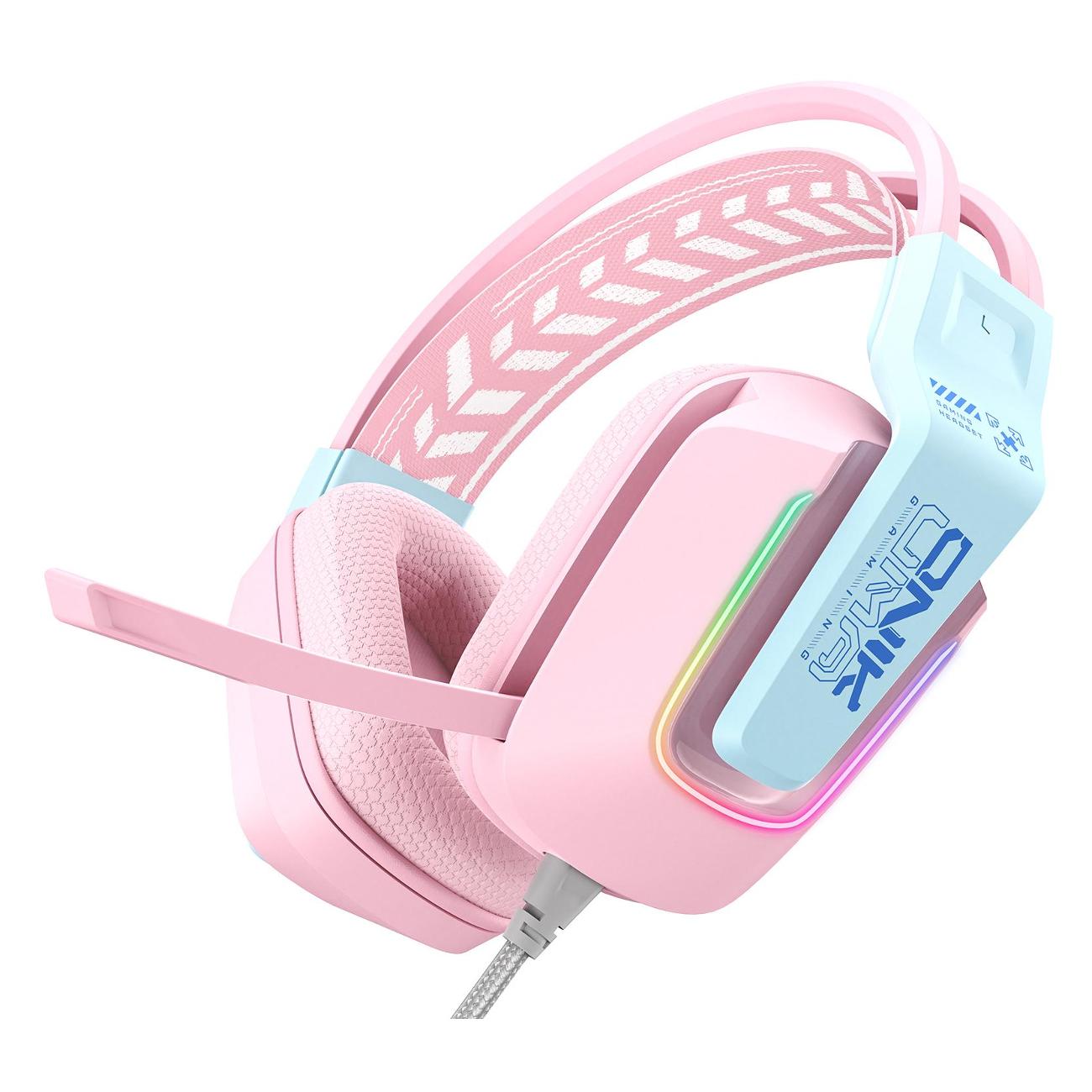 Игровые наушники Onikuma X13 Cyber Pink