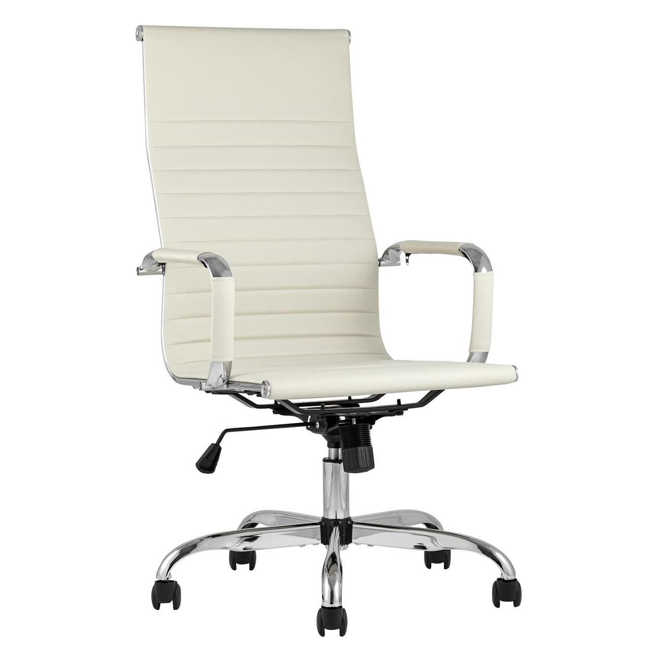 Кресло компьютерное TopChairs City D-101H beige фото