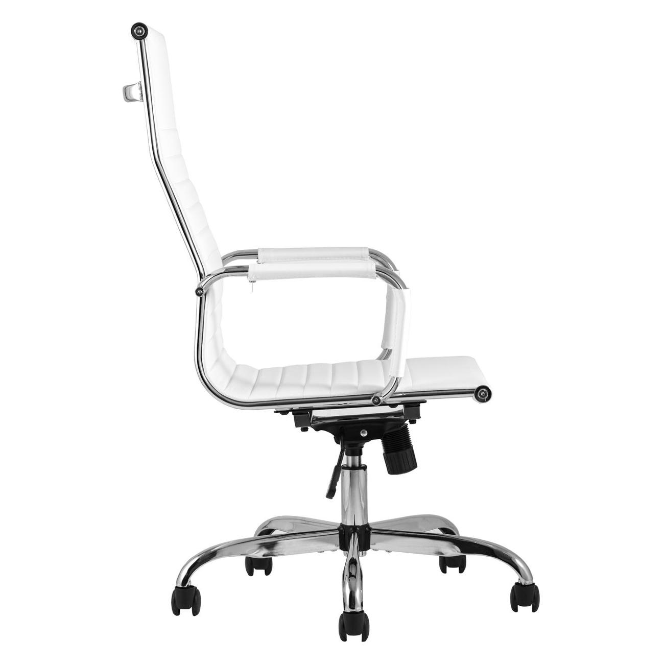 Кресло компьютерное TopChairs City D-101H white