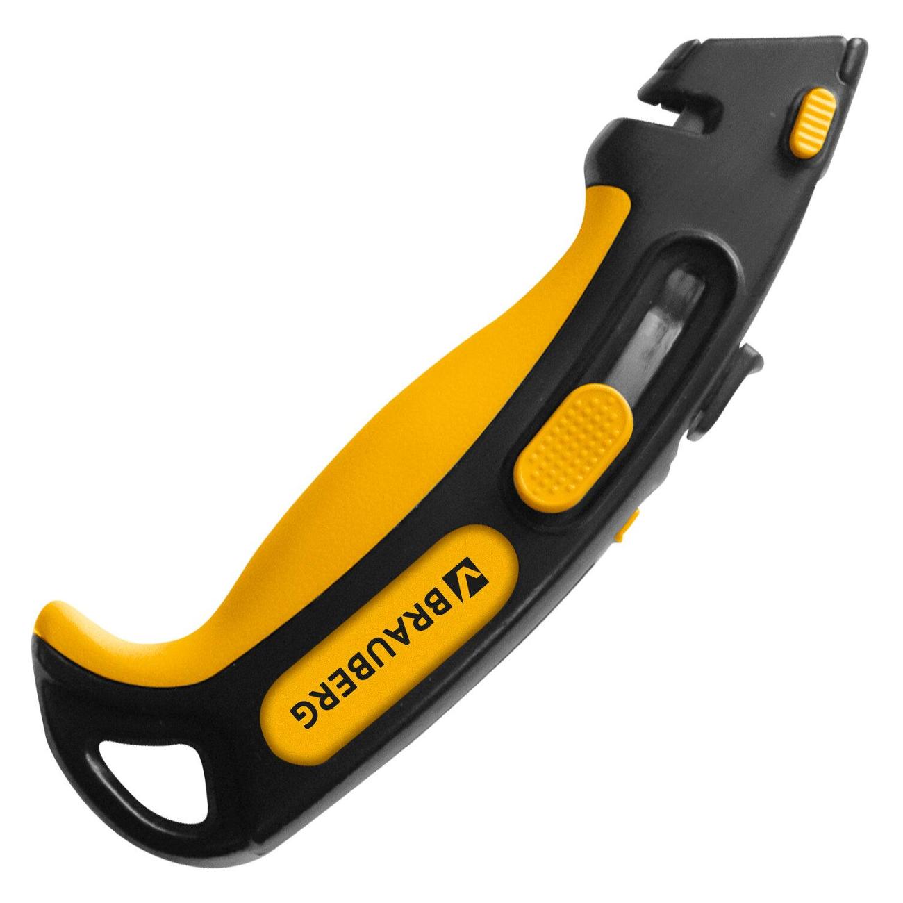 Нож канцелярский Brauberg METALLIC PRO, автофиксатор, функция автовозврата, 238737