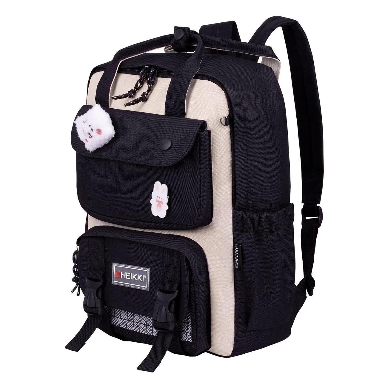 Рюкзак городской HEIKKI COMBO 4 предмета Бело-черный