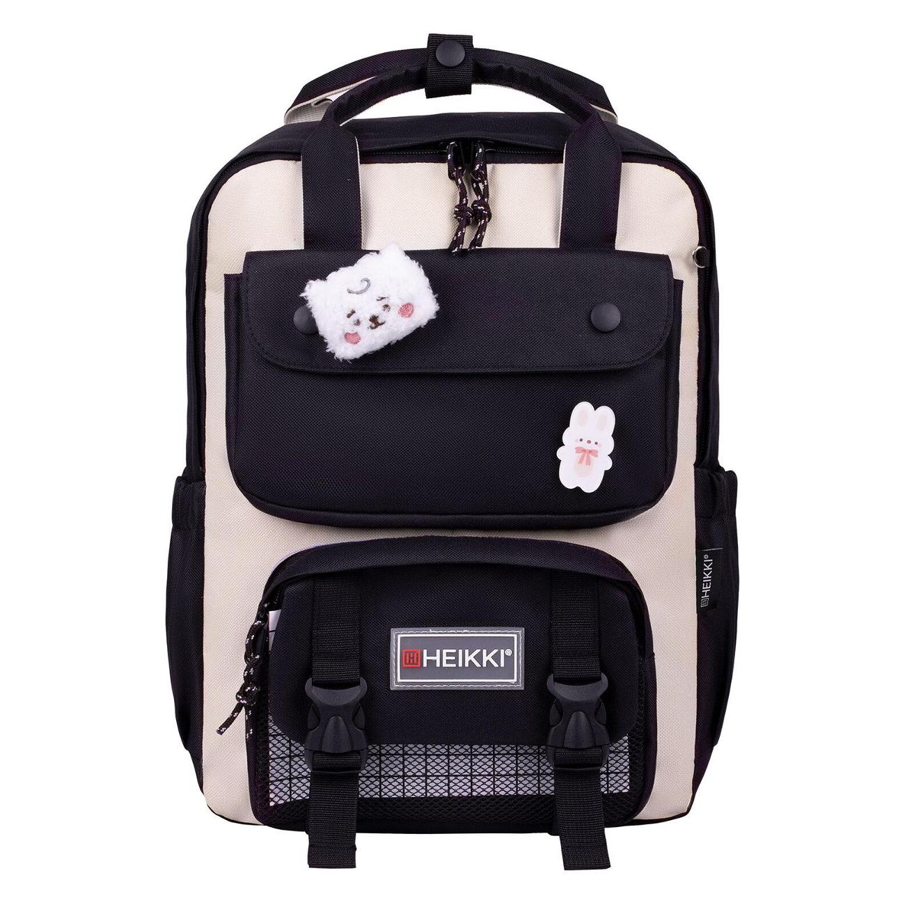 Рюкзак городской HEIKKI COMBO 4 предмета Бело-черный