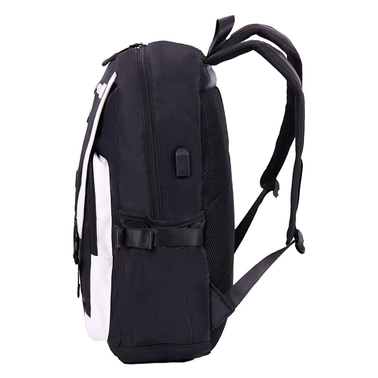 Рюкзак городской HEIKKI FUSION Черный с белым 45х31х18см