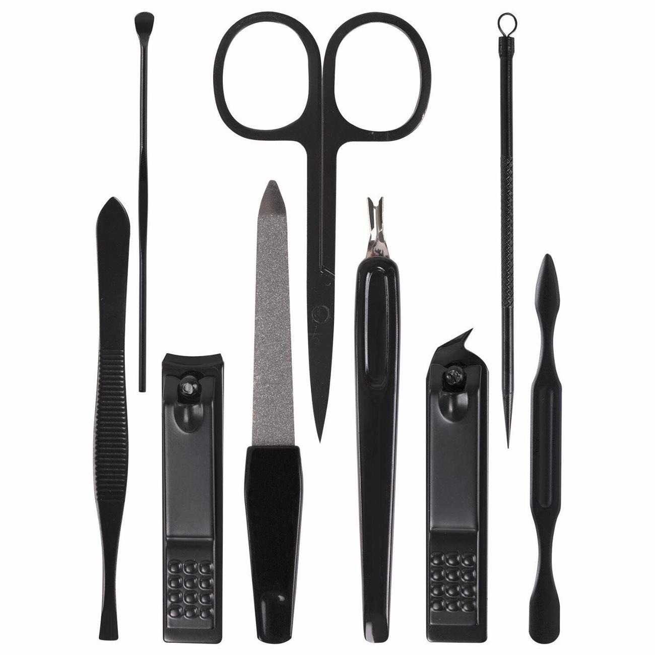 Маникюрный набор WBZ MINI черный карбон блистер (609496)