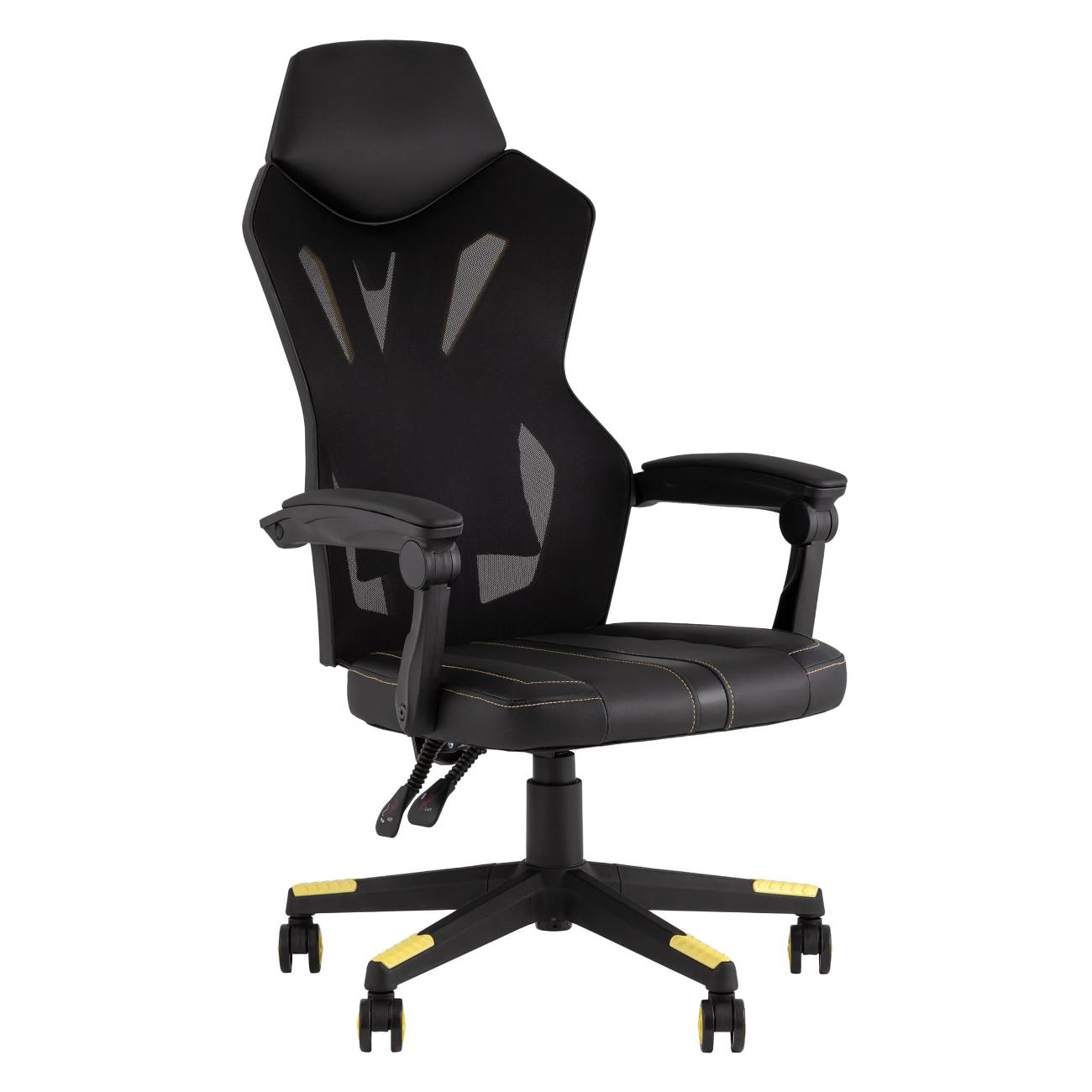 Кресло компьютерное игровое TopChairs Айронхайд GMP-010 желтый