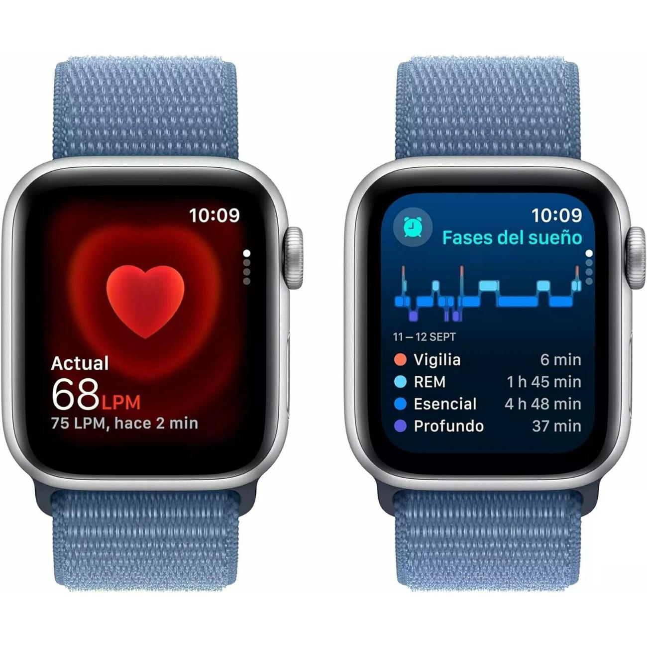 Смарт-часы Apple Watch SE 2024 40mm Silver/Winter Blue Sport Loop