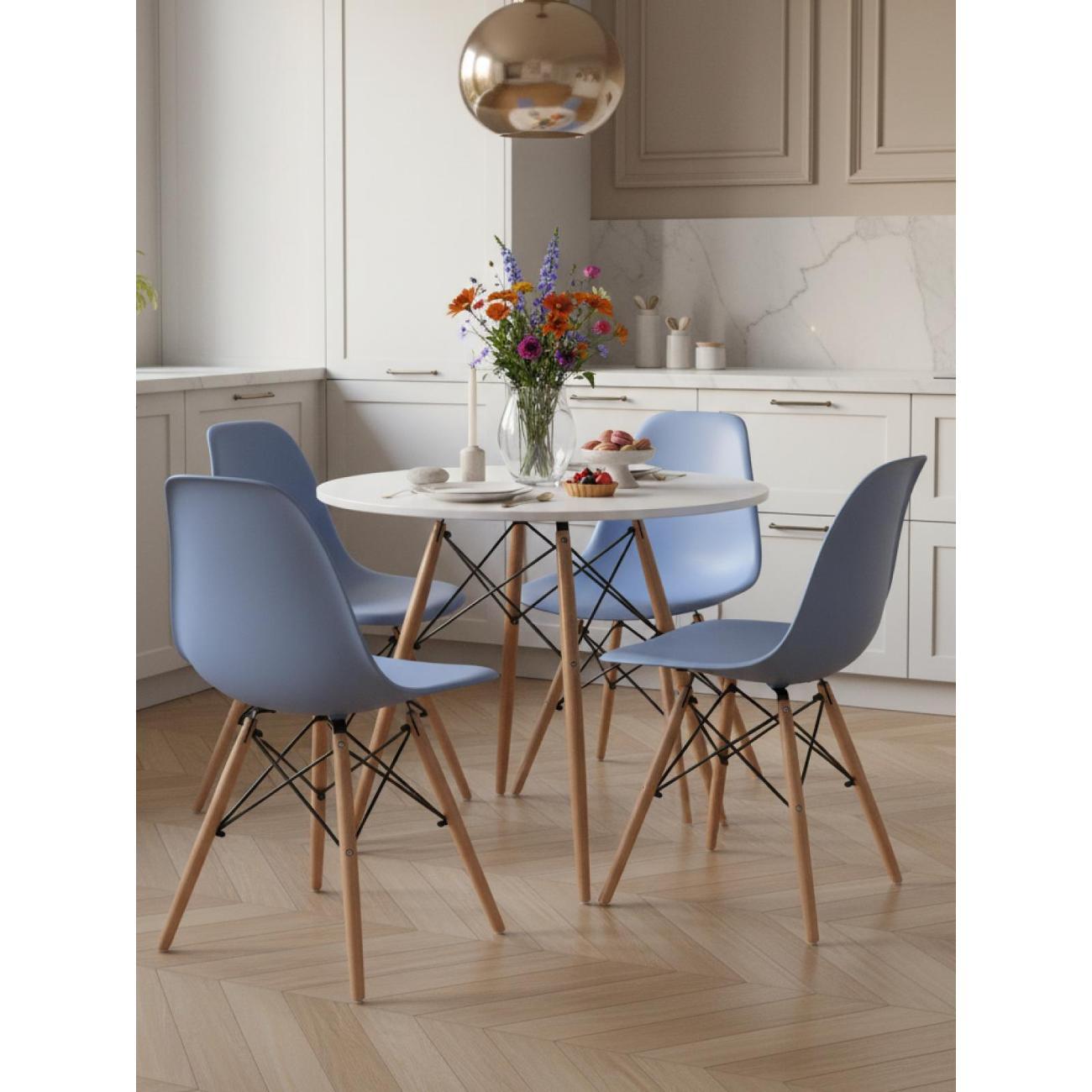 Стул обеденный Stool Group EAMES DSW голубой