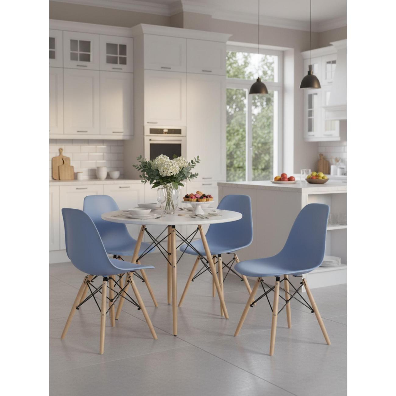 Стул обеденный Stool Group EAMES DSW голубой