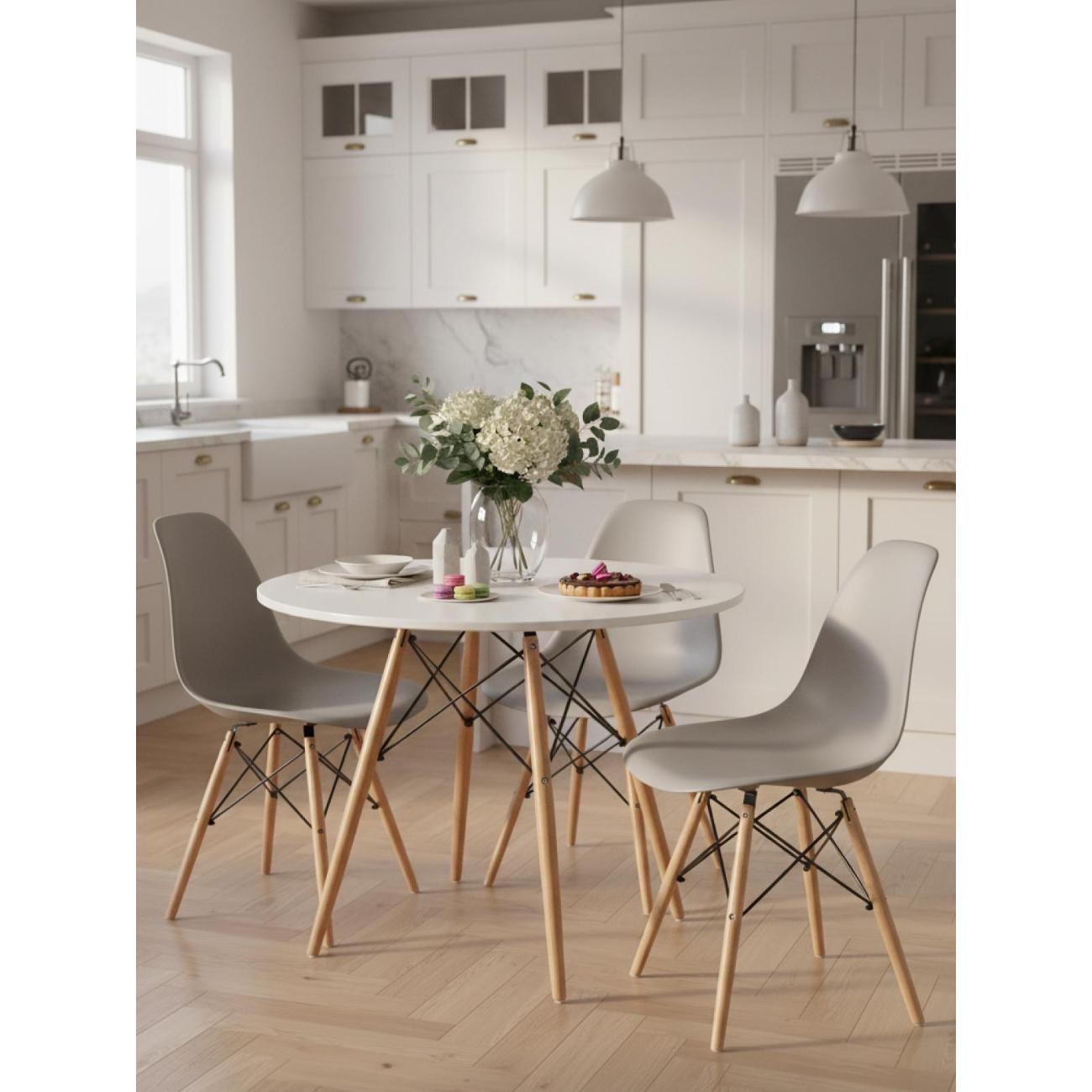 Стул обеденный Stool Group EAMES DSW светло-серый