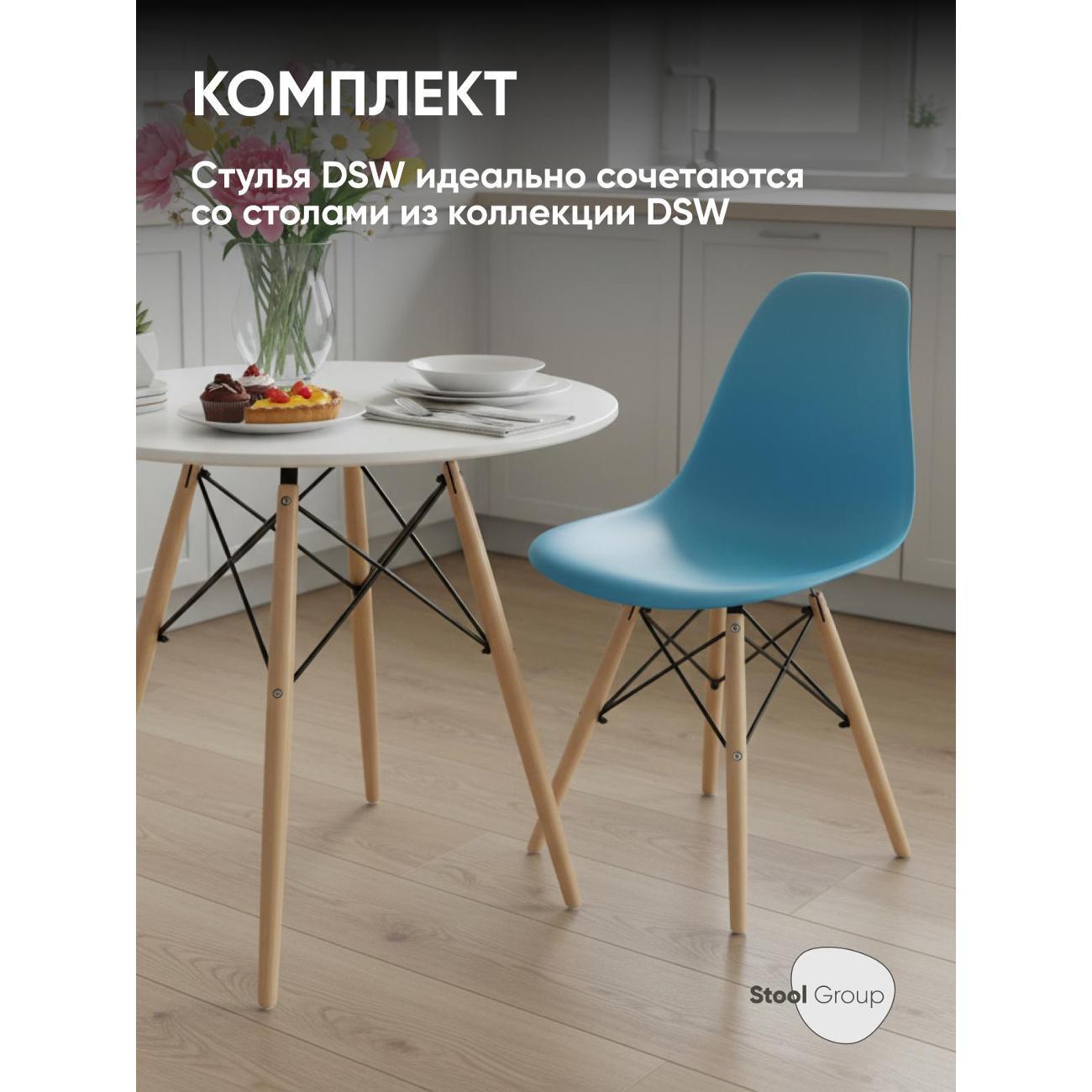 Стул обеденный Stool Group EAMES DSW темно-бирюзовый