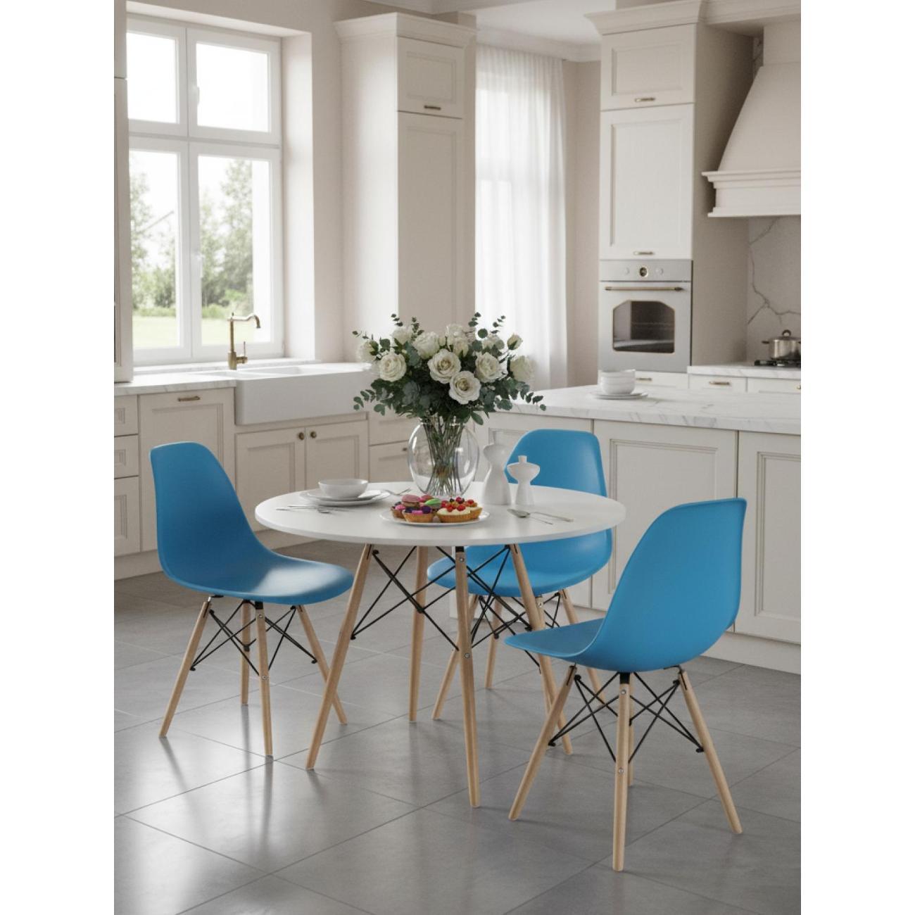 Стул обеденный Stool Group EAMES DSW темно-бирюзовый