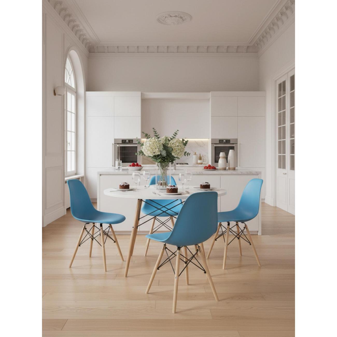 Стул обеденный Stool Group EAMES DSW темно-бирюзовый