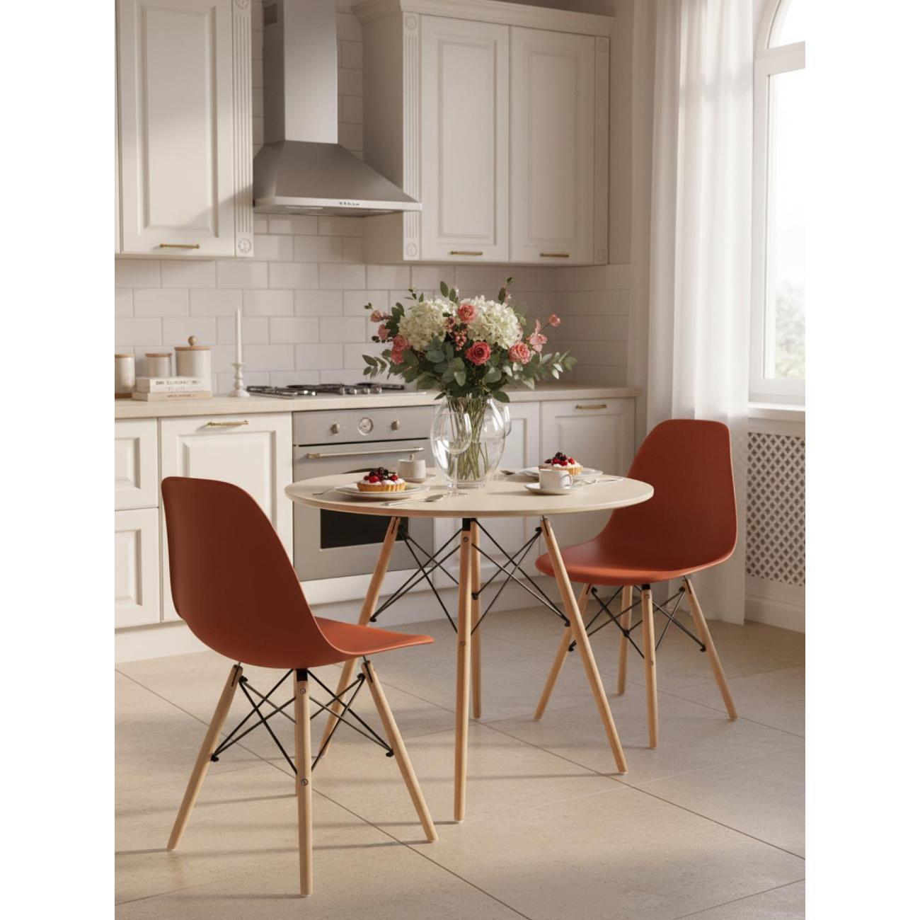 Стул обеденный Stool Group EAMES DSW терракотовый