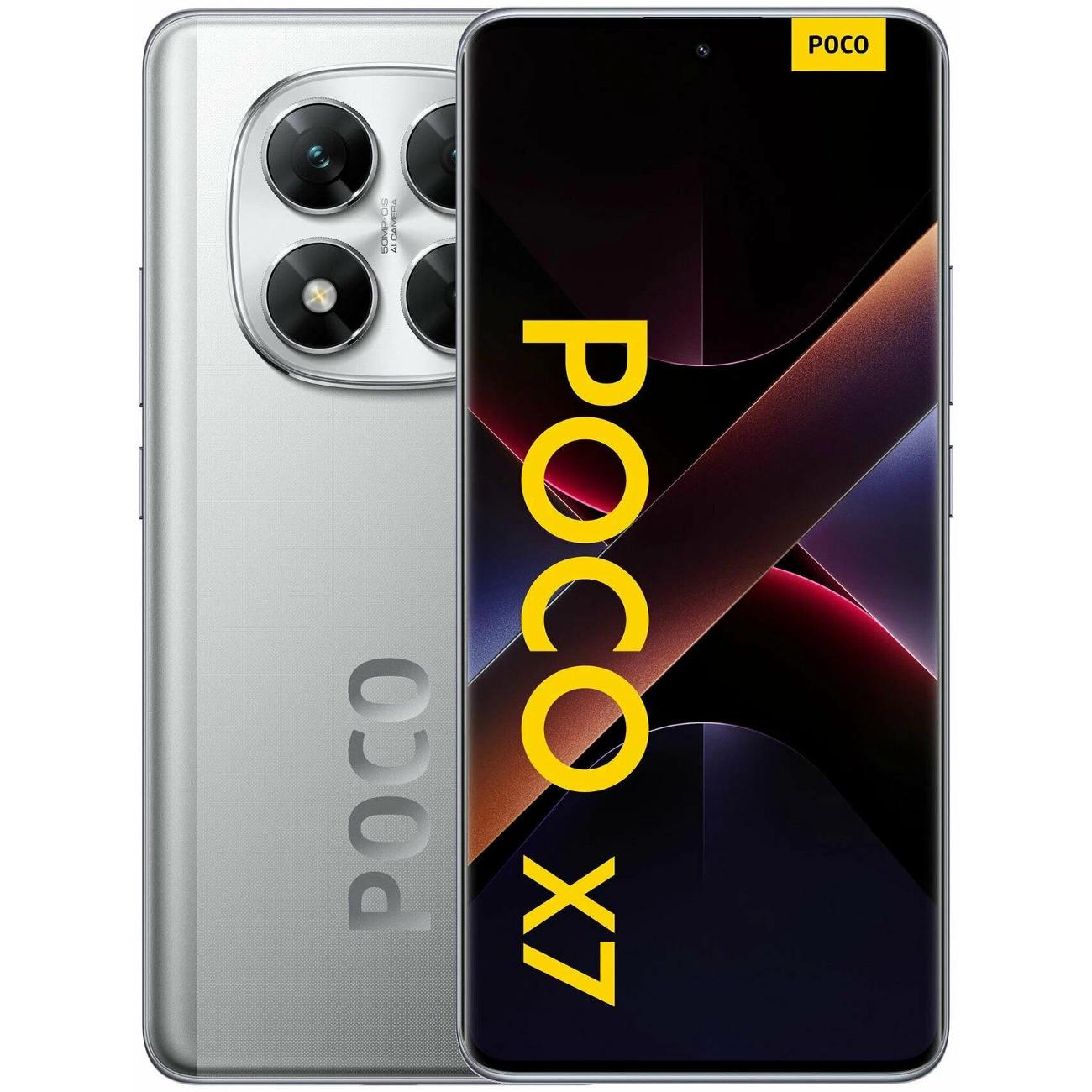 Смартфон Xiaomi POCO X7 5G 8/256GB серебристый фото