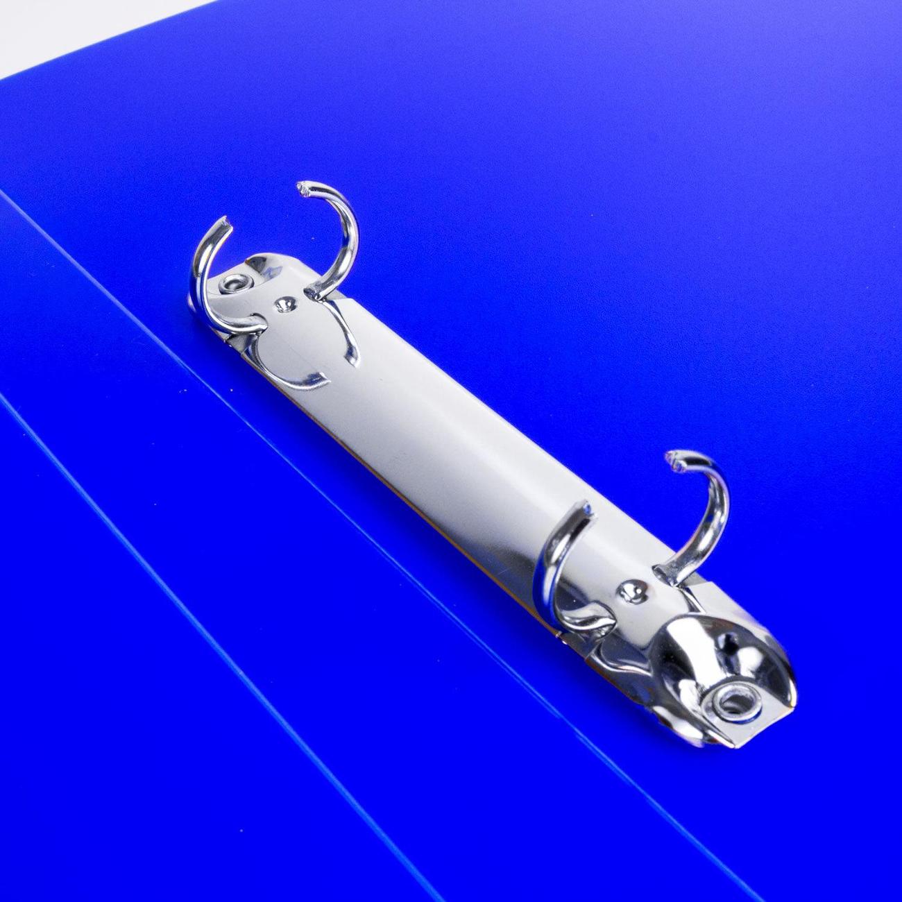 Папка А4 для документов Brauberg "Neon", 25мм, синяя, до 170л, 0,7мм, 227459